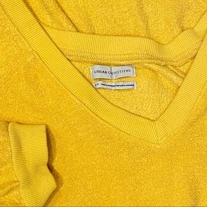 Fuzzy Oversized Yellow Sweater